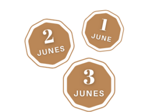 Pièces de June, monnaie du studio Chez June à Nantes