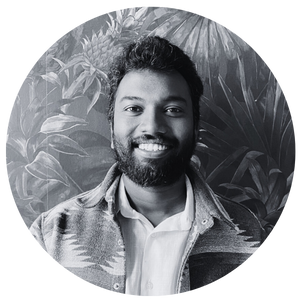 portrait rond sibin Portrait de Sibin médecin ayurvédique chez June à Nantes